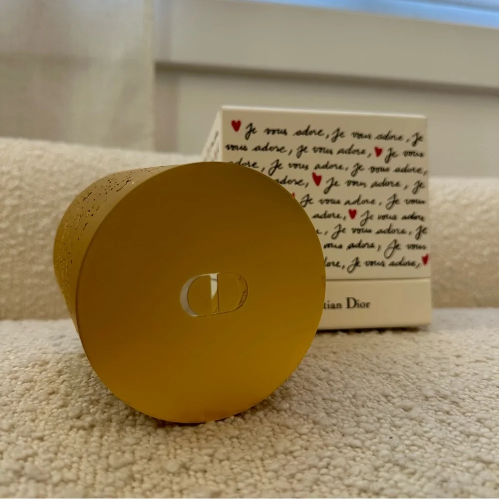 Christian Dior Je Vous Adore Gold Candle Holder